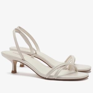 Larroude Women's Mini Annie Leather Slingback Sandals